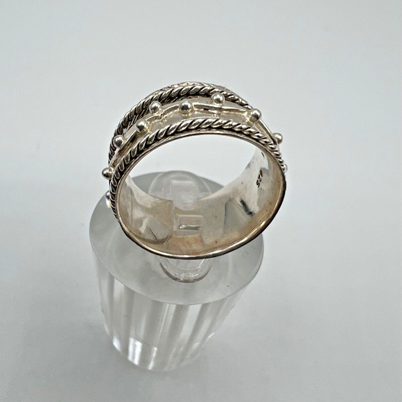 Signed DbM KENSINGTON Sterling Silver Spinner Ring - Size 6 - Picture 3 of 6